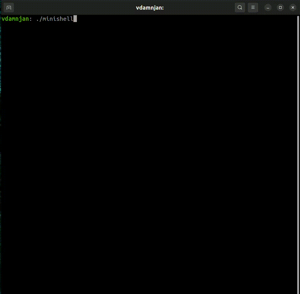 Minishell demo